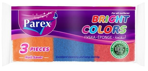 PAREX EPONGE COULEUR 3PCS *24