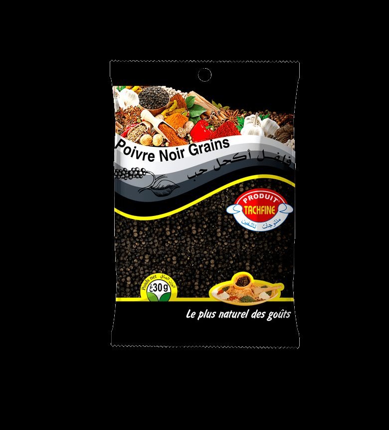 TACHFINE POIVRE NOIR GRAIN 30G *25