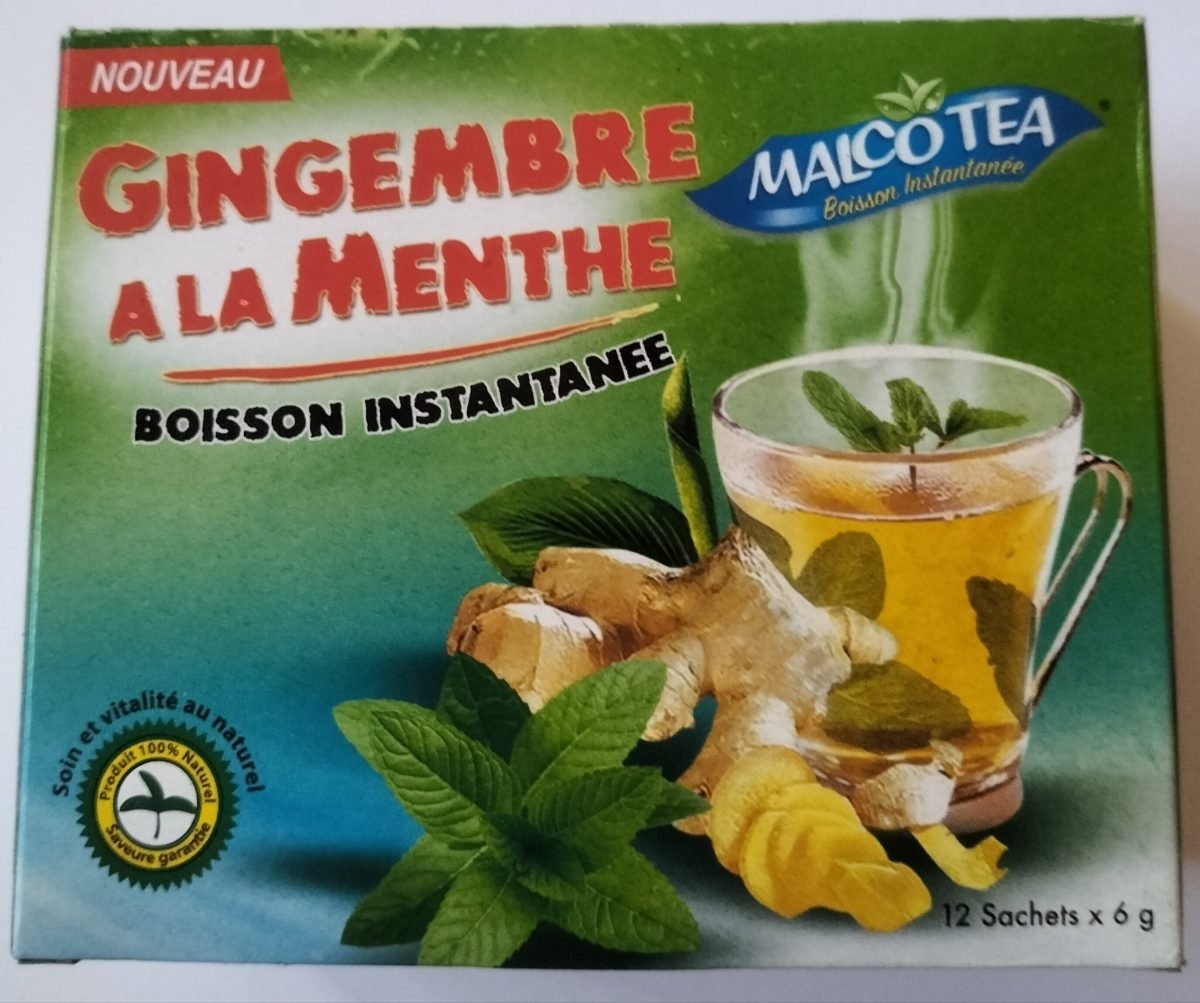 MALCOTEA GINGEMBRE A LA MENTHE  8GRS 12 PCS *24