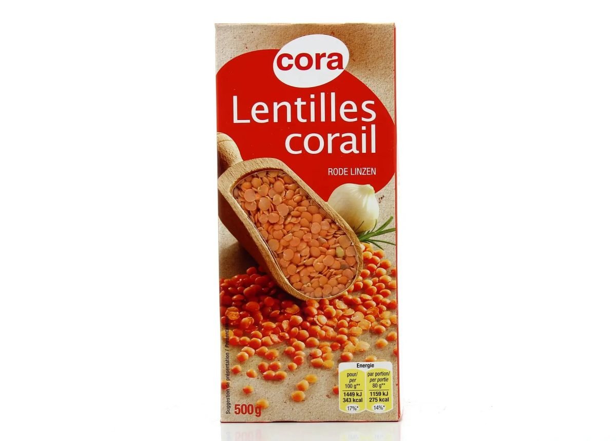 ELIHSENE LENTILLE CORAIL 500GR *20