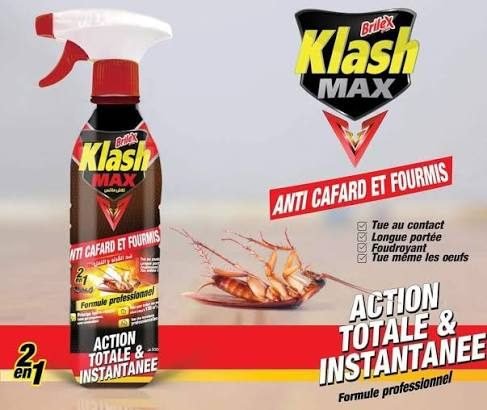 BRILEX KLASH MAX ANTI CAFARD 400ML *12