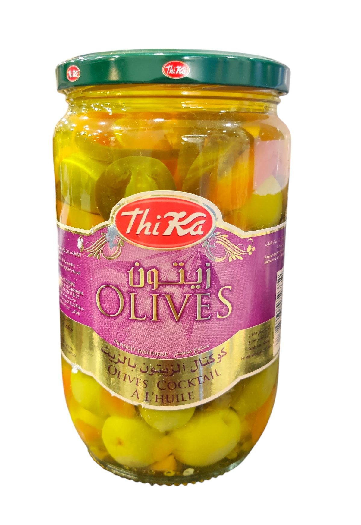 THIKA OLIVES COCKTAIL HUILE 345 GR *12