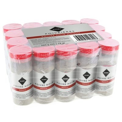 RIHAB POIVRE NOIR MOULU VERRE 70G *20