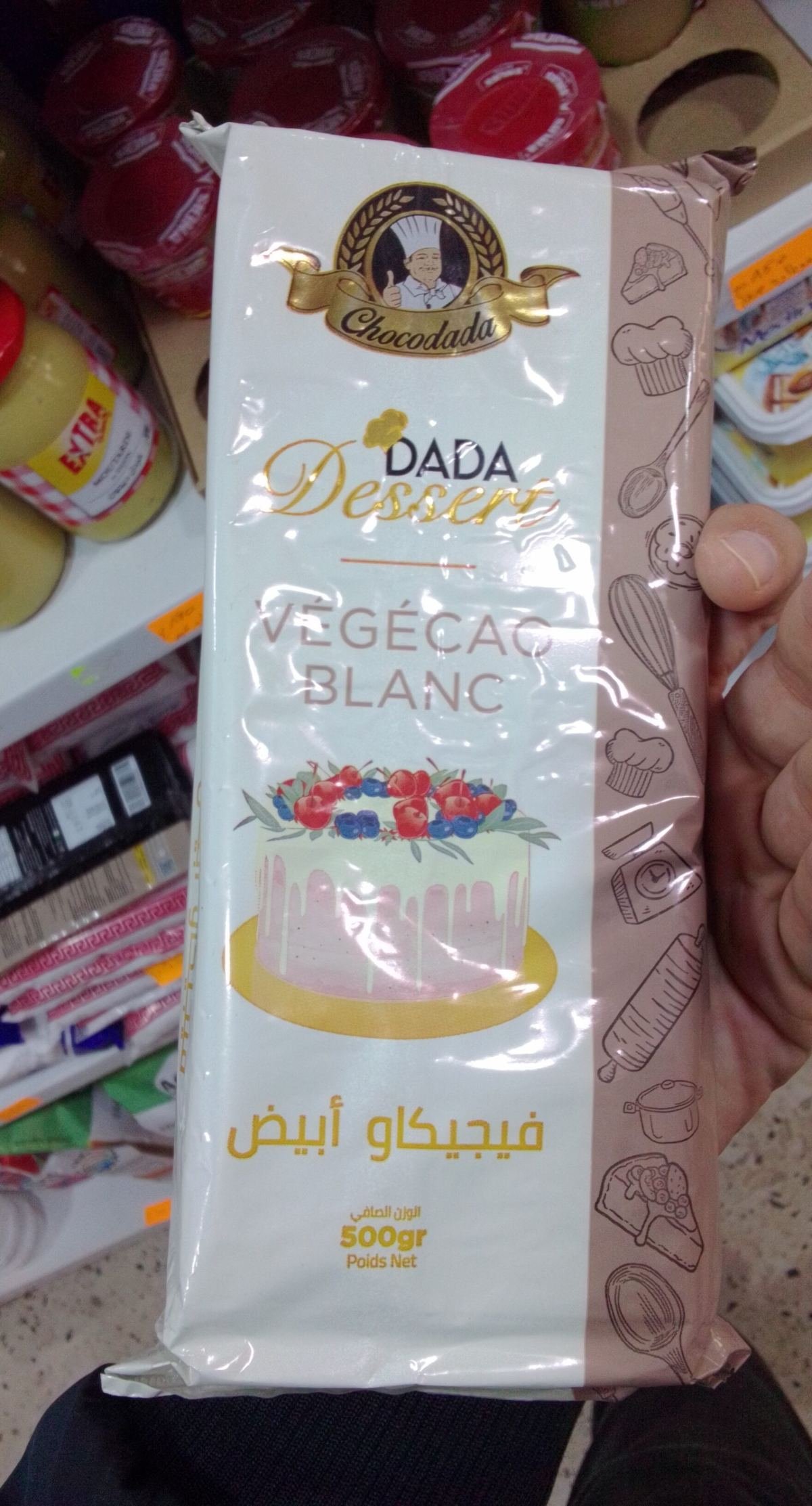 DADA CHOCOLAT BLANC 500G *20
