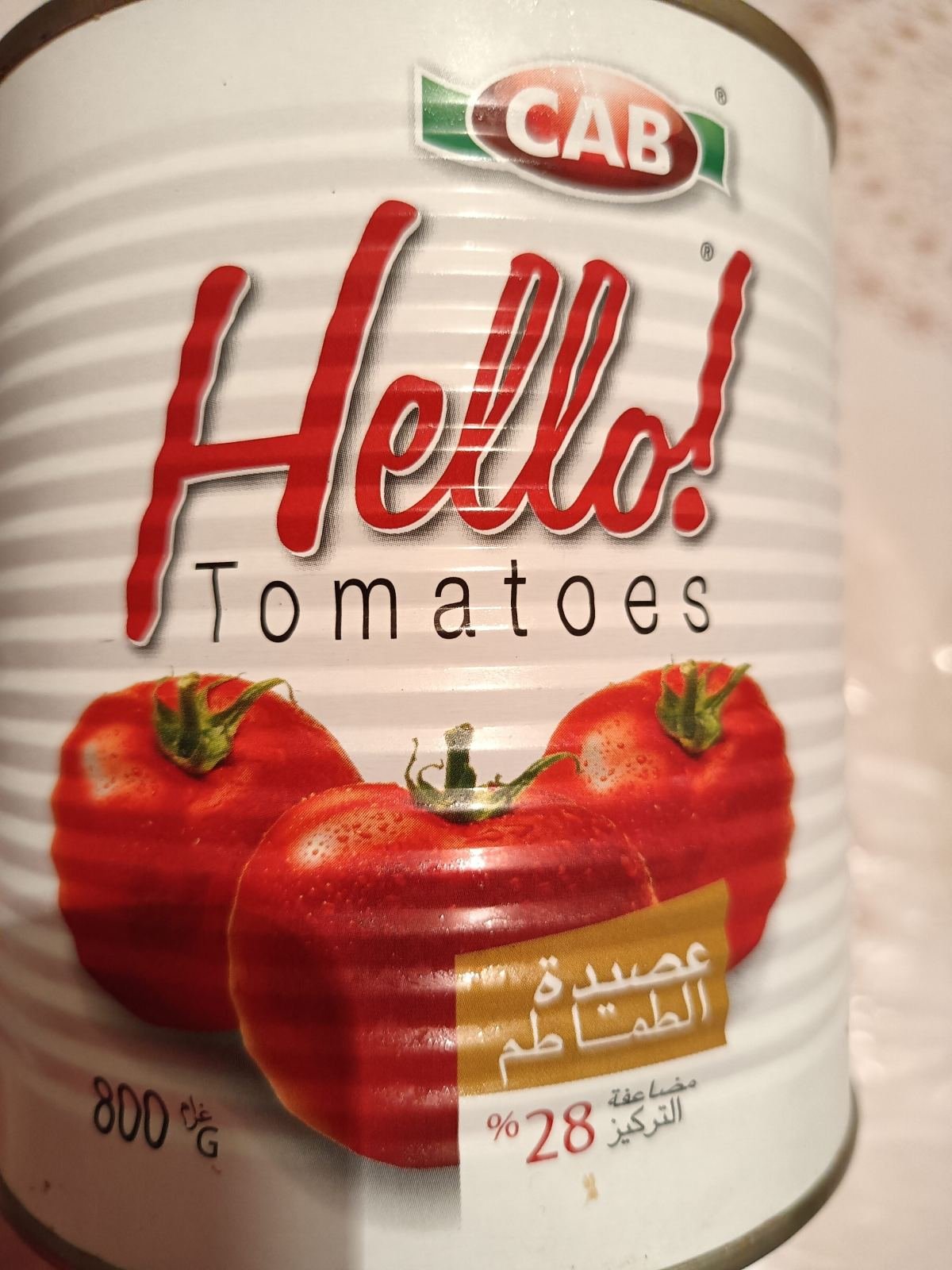 CAB HELLO TOMATE 800G *12