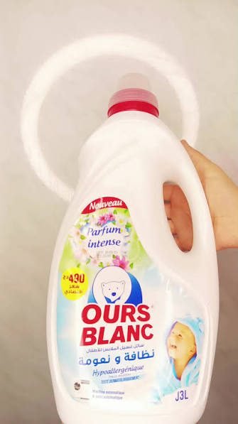 OURS BLANC LAVE LINGE 9L