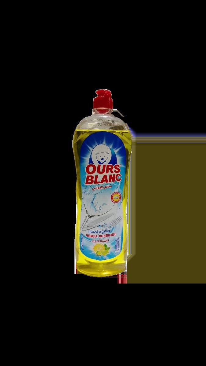 OURS BLANC LIQUIDE VAISSELLE  970ML 149P *12