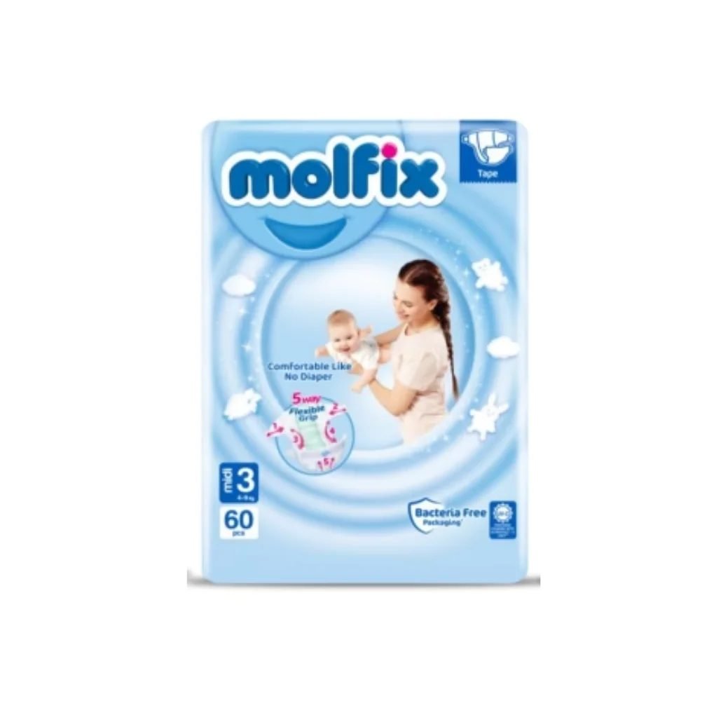 MOLFIX COUCHE MIDI N03 60PCS *2