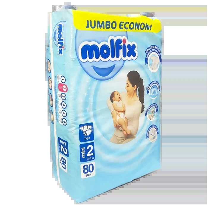 MOLFIX COUCHE JUMBO N05 80PCS +08GRT *2