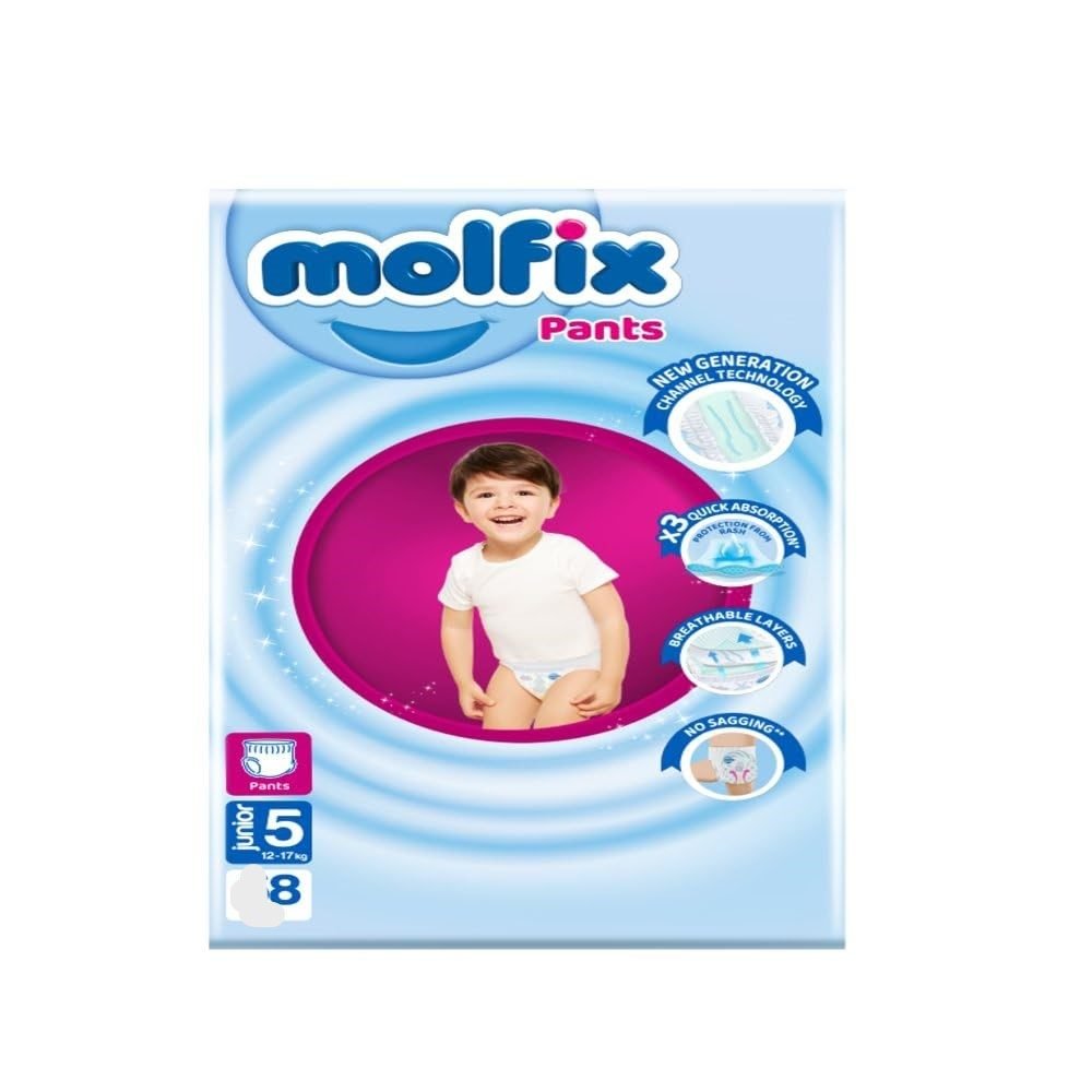 MOLFIX COUCHE PANT N05 08PCS *12