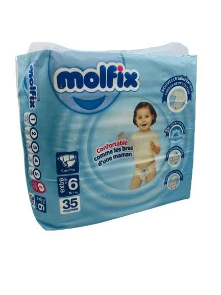 MOLFIX COUCHE PANTS EXTRA LARGE 35PCS