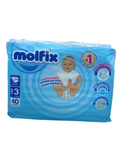 MOLFIX COUCHE  MIDI N03 40PCS