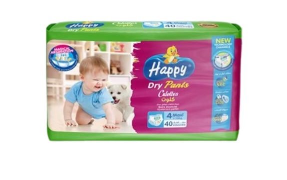 HAPPY DRY 4 40 PCS CULOTTES *4