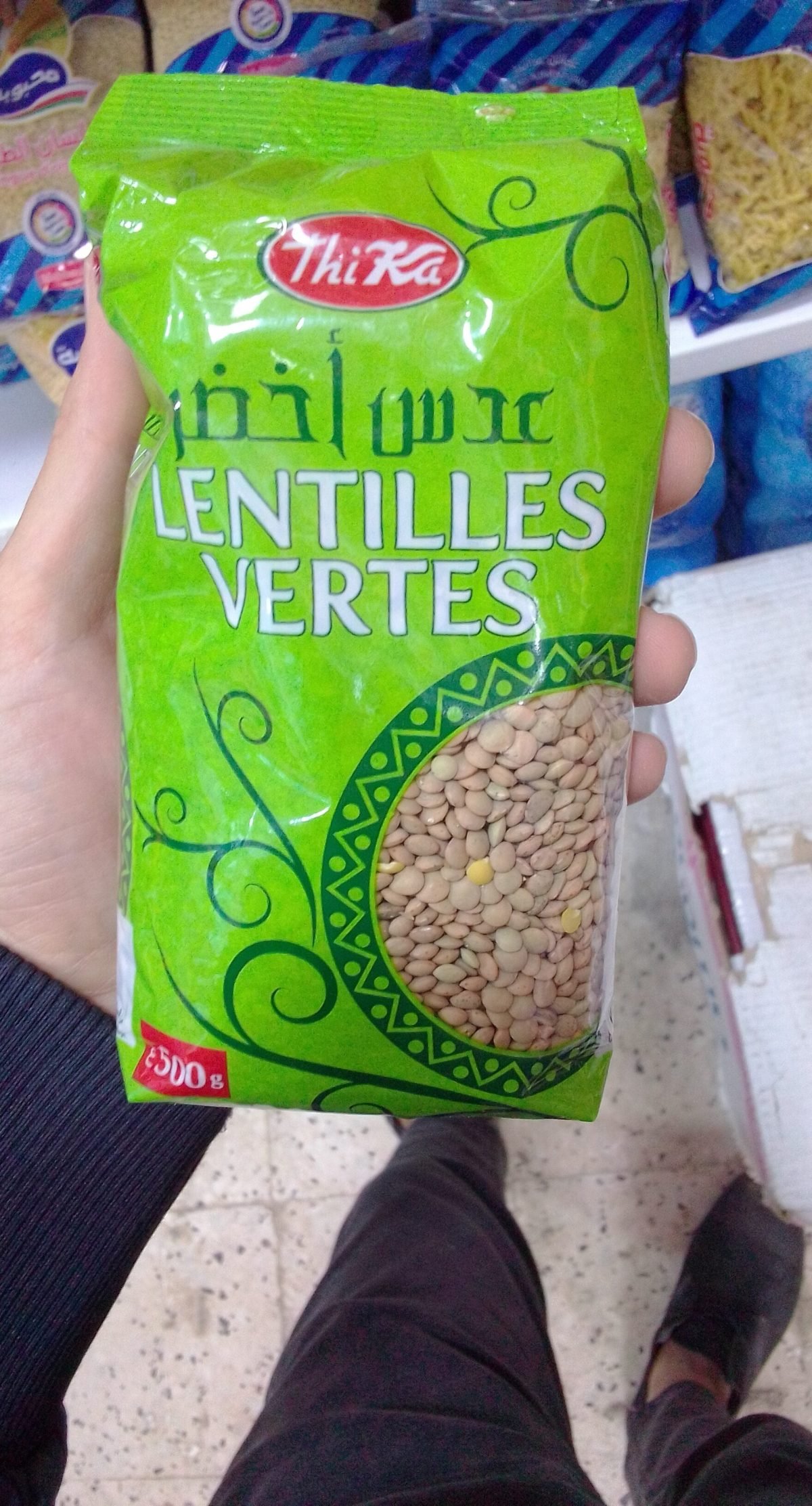 THIKA LENTILLES VERTES 500G *20