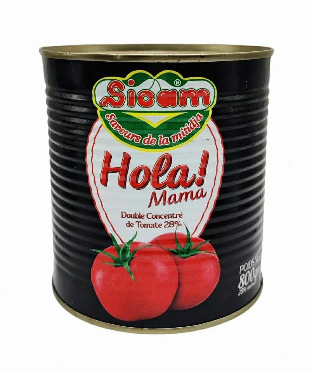 SICAM TOMATE 28% HOLLA MAMA NOIRE 800G *12