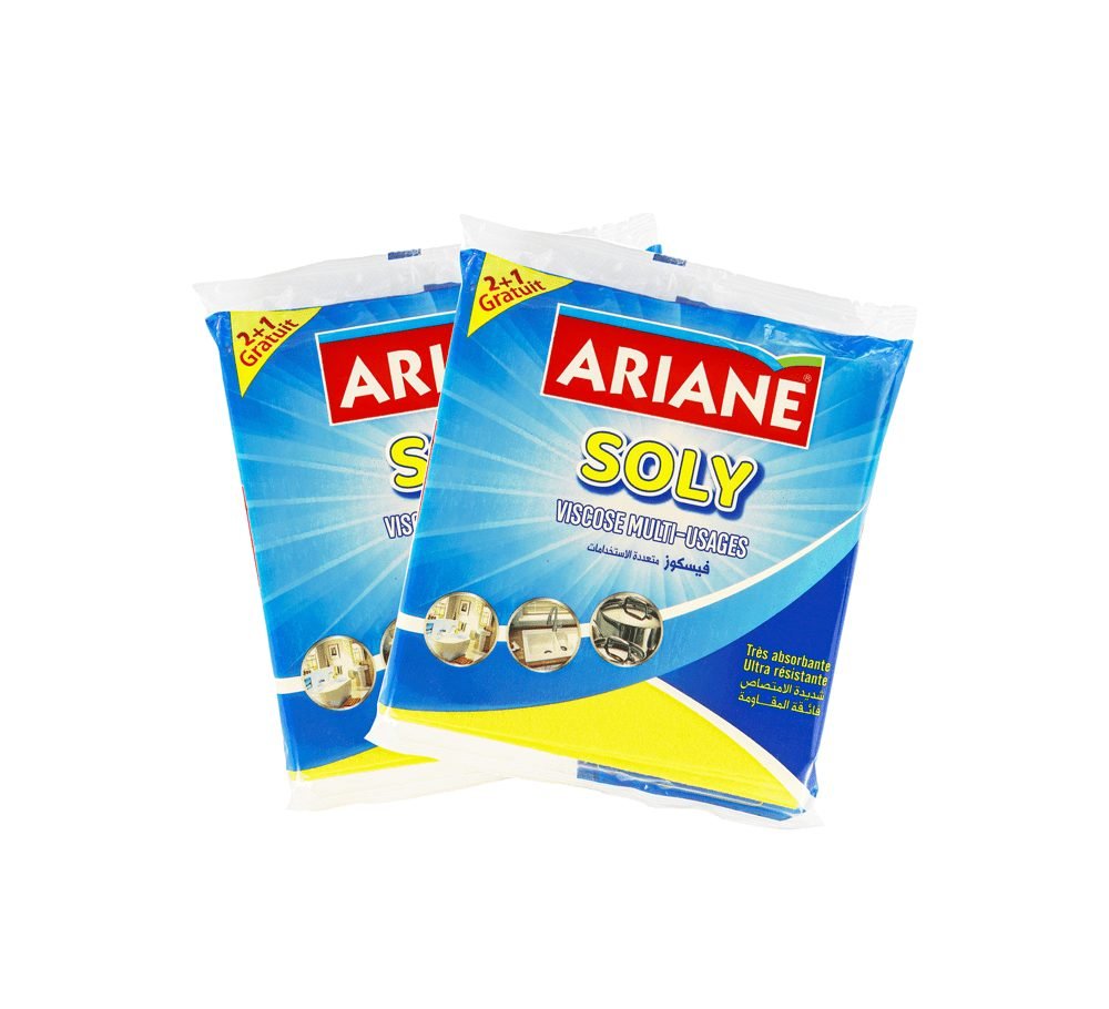 ARIANE CHIFFON VISCOS 2+1 JAUNE SOLY VS526 *18