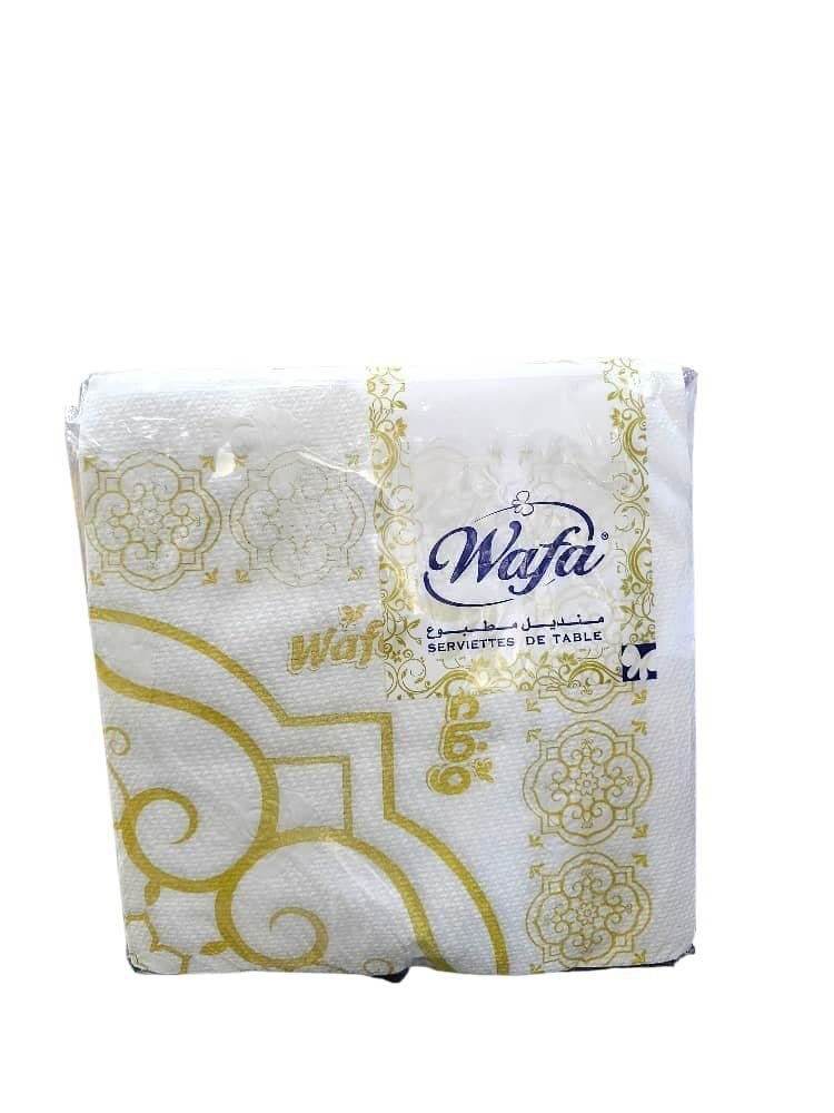 WAFA SERVIETTE ASSALA  30X30  IMPRIME 2PLIS *30